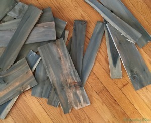 one coat of apple cider vinegar on wood shingles