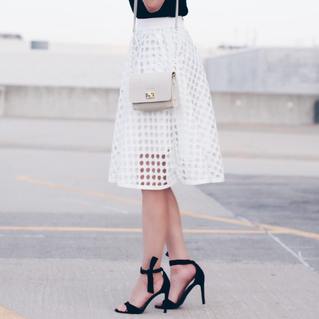 $20 white eyelet skirt