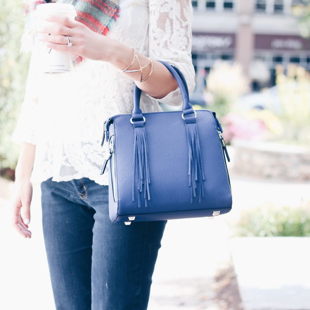 blue oliver bilou handbag