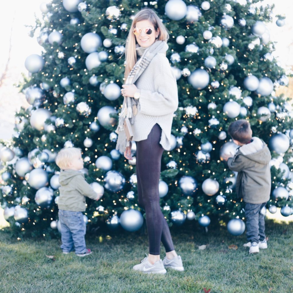 athleisure mom style open back sweater