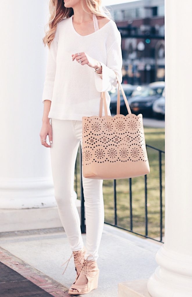 Connecticut life and style blogger, Pinteresting Plans shares an Instagram round-up of neutral Spring outfit ideas. Mostly casual women's Spring fashion.