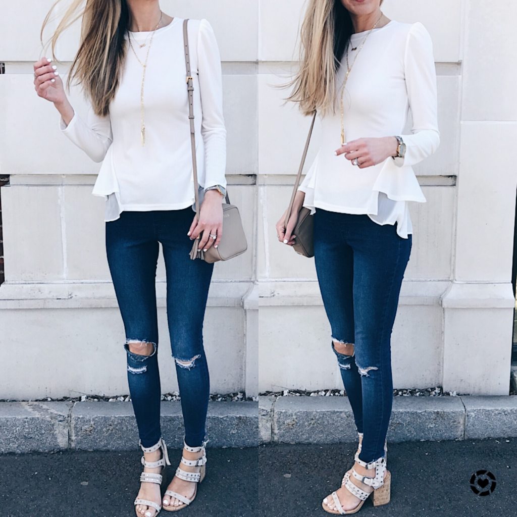 Connecticut life and style blogger, Pinteresting Plans shares an Instagram round-up of neutral Spring outfit ideas. Mostly casual women's Spring fashion.