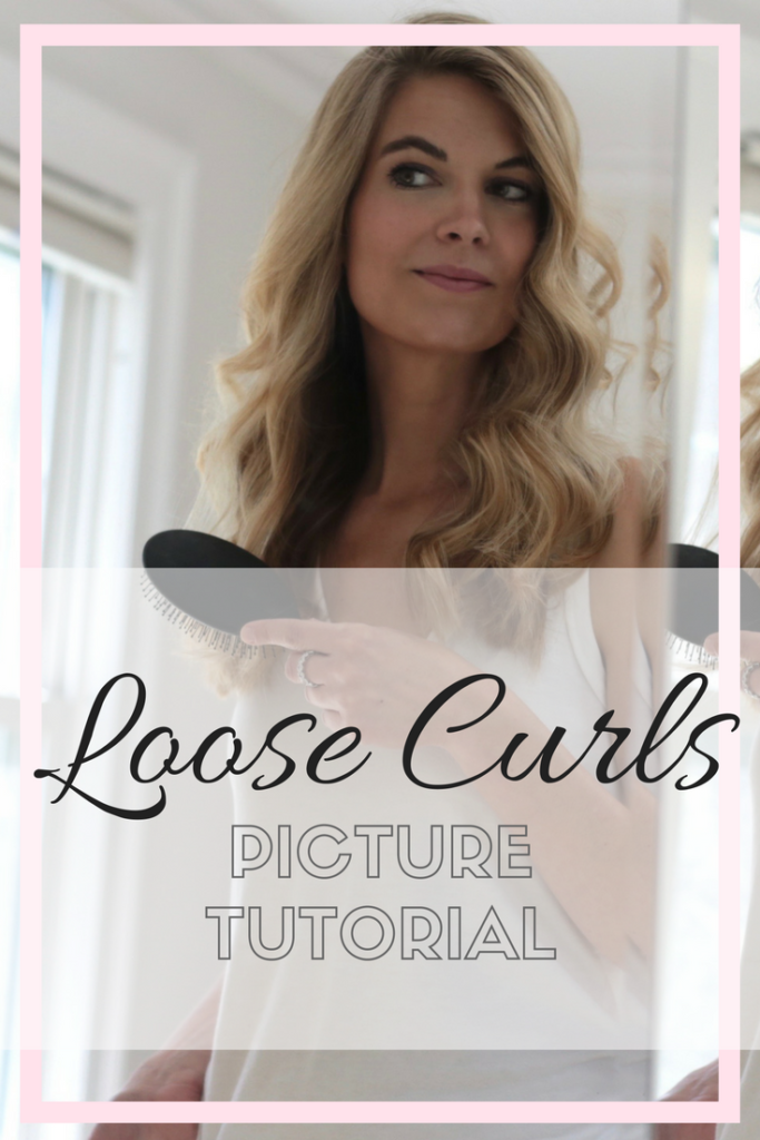Connecticut life and style blogger, Pinteresting Plans shares a picture tutorial of how to achieve loose curls using the T3 tapered wand on straight hair.