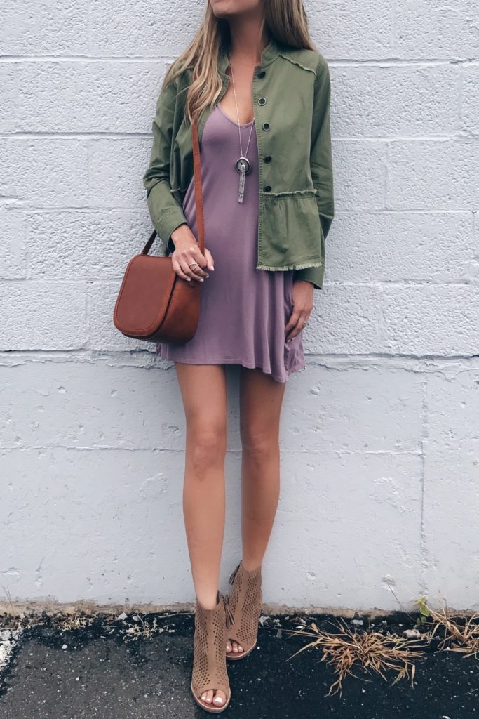 Connecticut life and style blogger, Pinteresting Plans shares the Nordstrom Anniversary Sale outerwear favorites with a peplum utility jacket feature. 