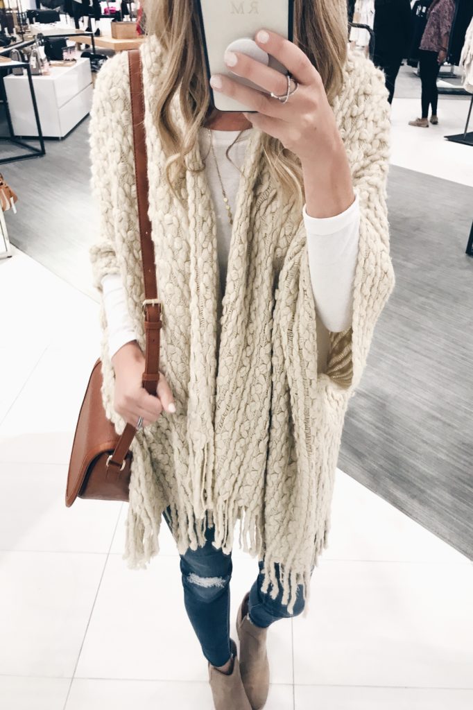affordable Fall ponchos - cablet knit wrap poncho on pinterestingplans