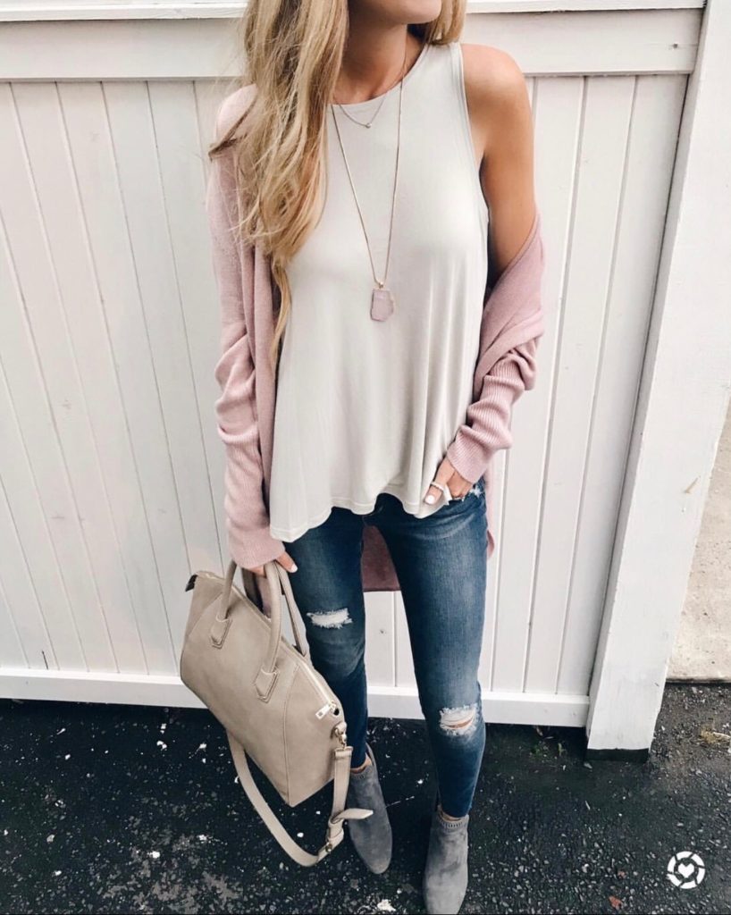 new christmas weekend markdowns - pink circle cardigan and vince camuto booties