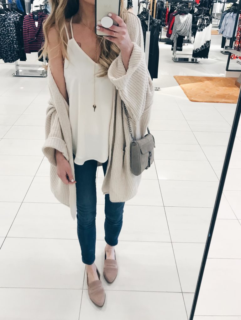 weekly wrap up 1/26/18 - winter outfit - sluchy free people cardigan on pinterestingplans blog
