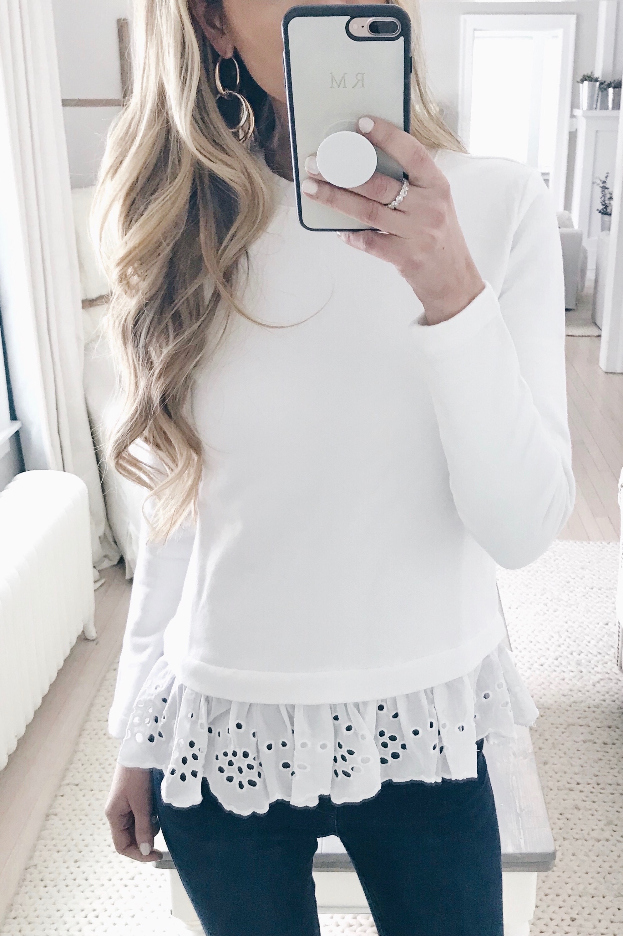 Weekly Wrap Up - Eyelet Sweatshirt