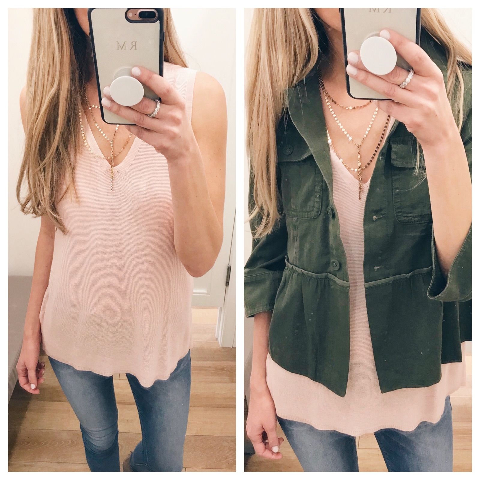 Weekly Wrap-Up - Sweater Tank/Military Jacket 