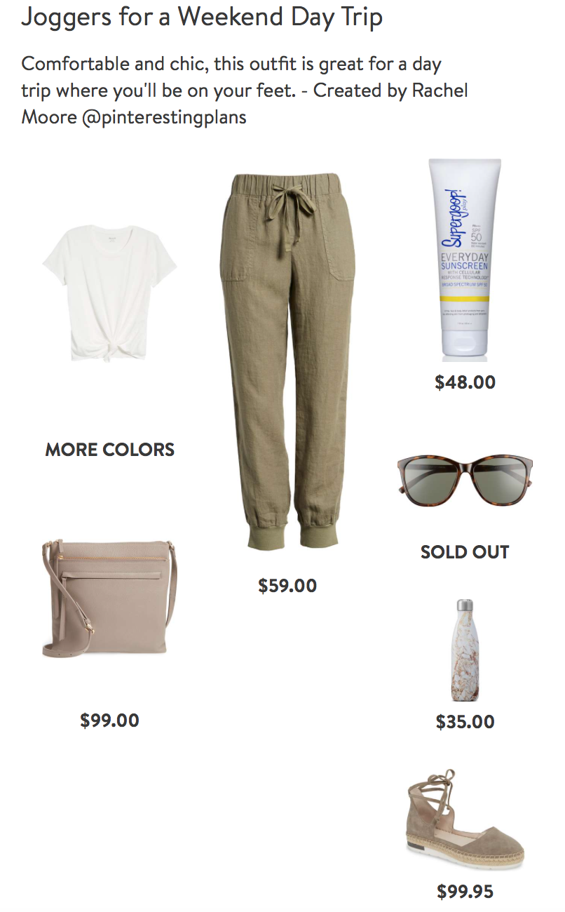 Spring outfit collages from Nordstrom - weekend getaway outfit on pinteresting plans fashion blog