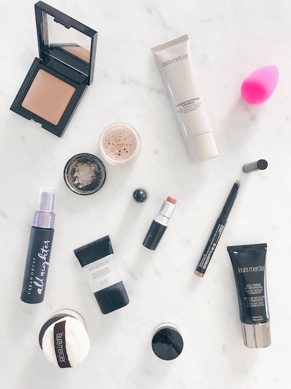 how to get glowing skin in your 30's - Laura Mercier highlighter on pinteresting plans