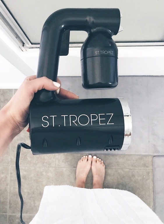 how to get glowing skin in your 30's - spray tan at home - pinteresting plans fashion blog