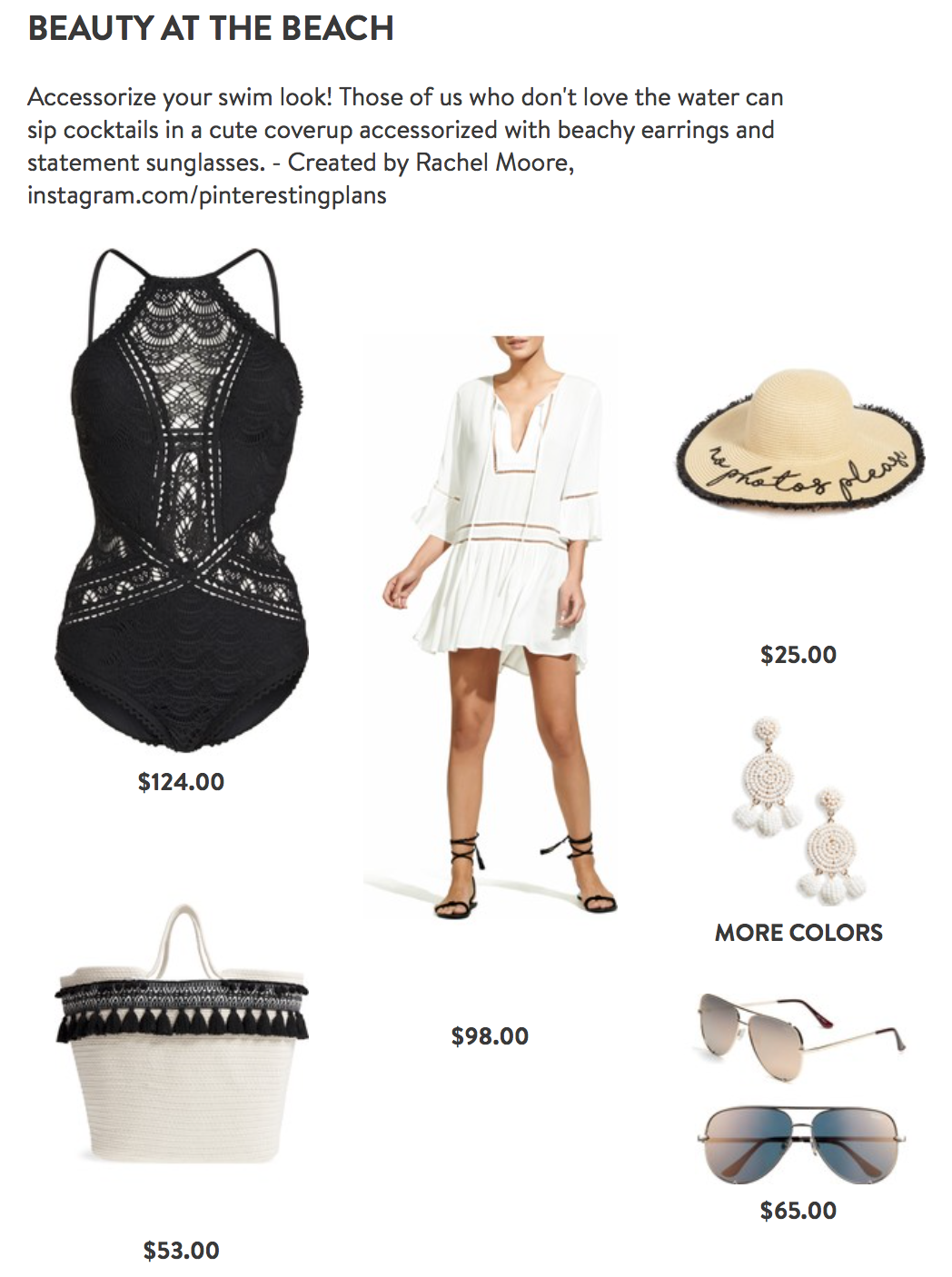 Crochet One Piece Bathing Suit Outfit on Pinteresting Plans Fashion Blog