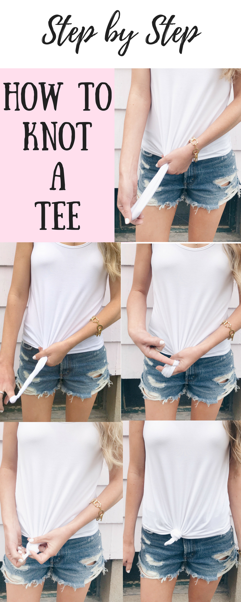 how to knot a t-shirt - an easy photo tutorial on pinteresting plans connecticut fashion blog