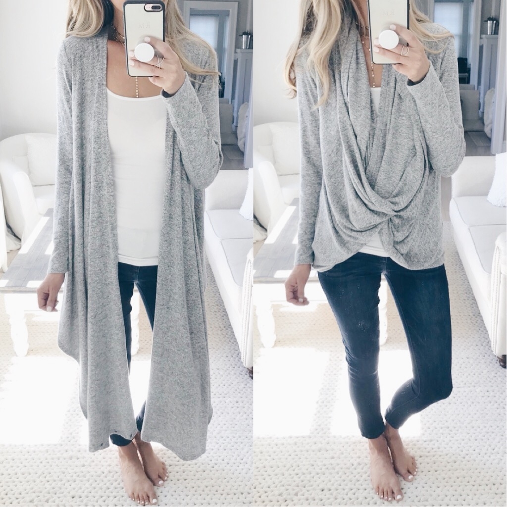Nordstrom Anniversary Sale 2018 Try On - Open/Twist Front Cardigan