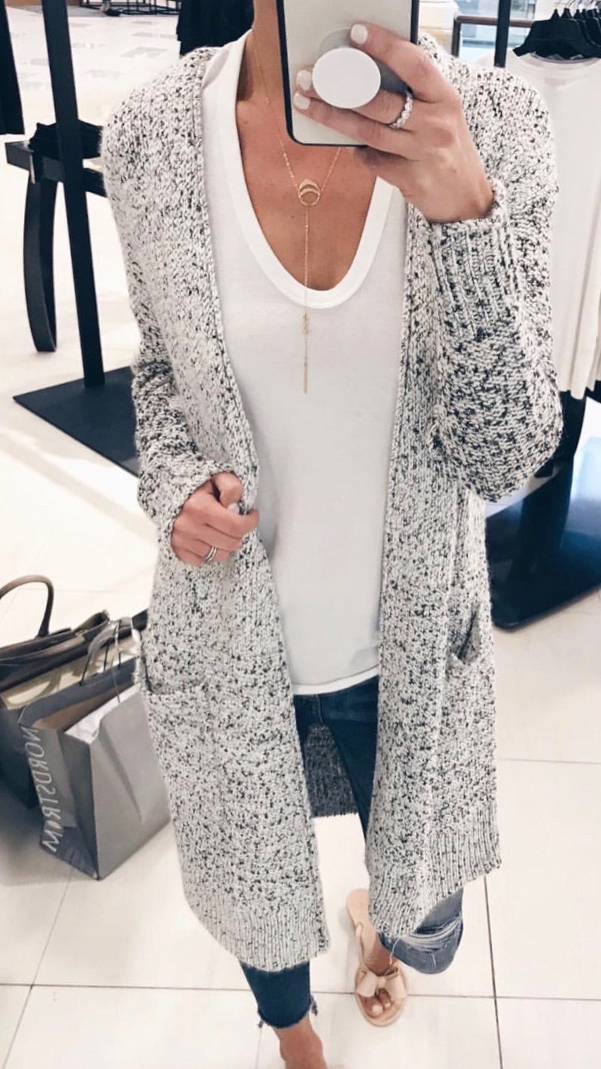 Nordstrom Anniversary Sale 2018 Try On - Pocket Long Cardigan
