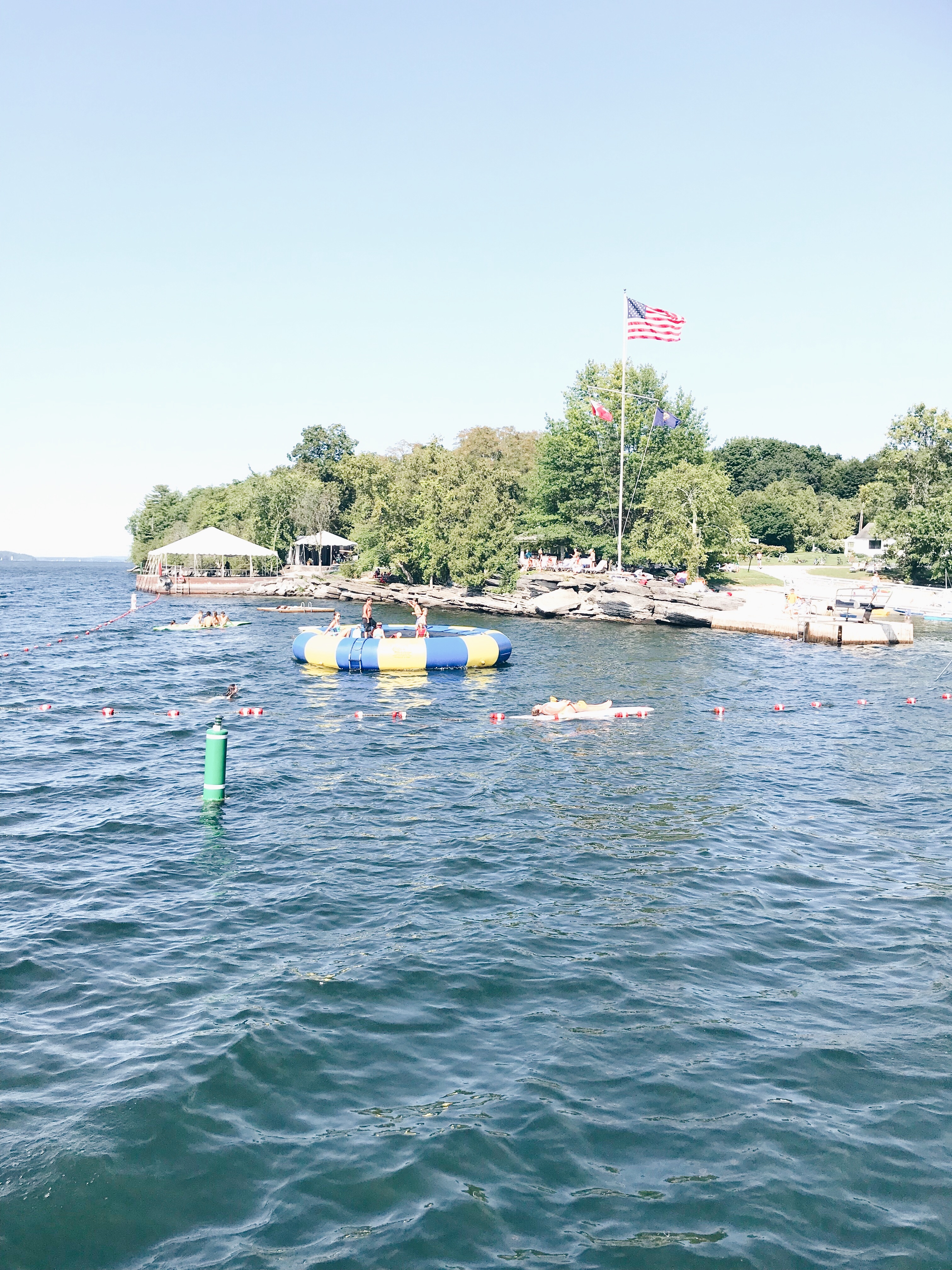 Basin Harbor Resort Review - Water Trampoline/Lake