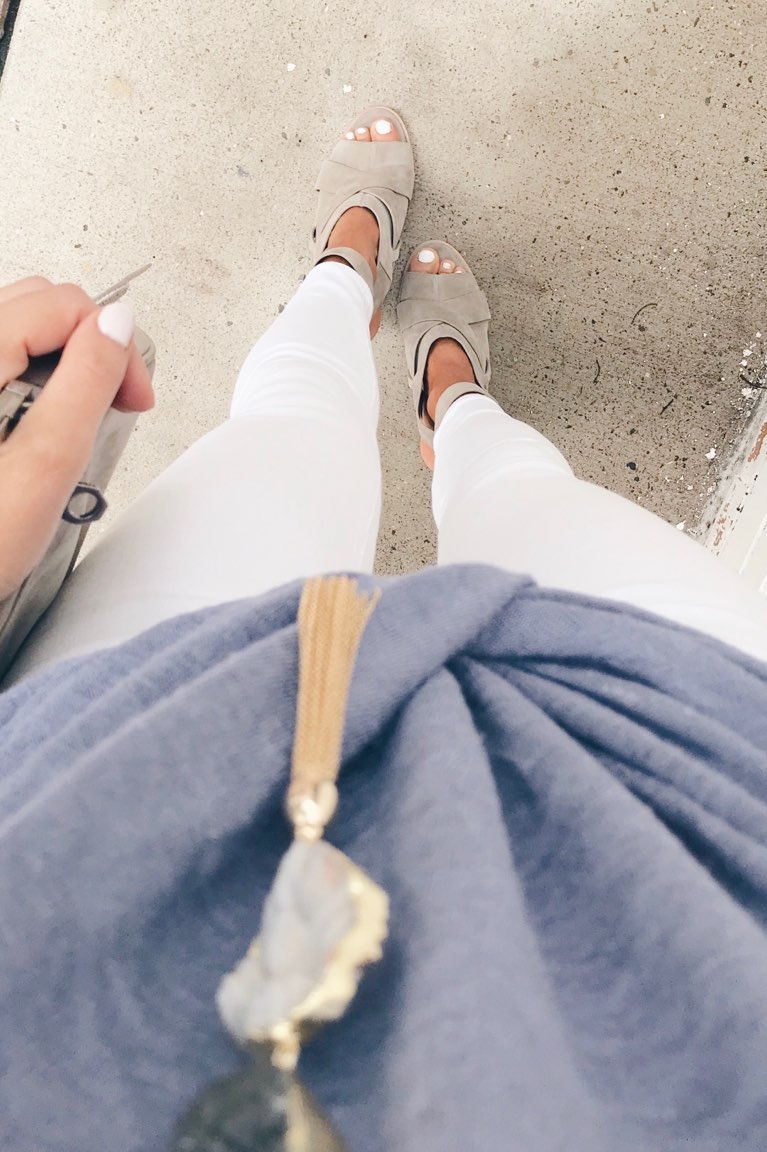 Labor Day weekend Sale round-up - peep toe heeled sandals and white denim on Pinteresting Plans Connecticut lifestlye blog