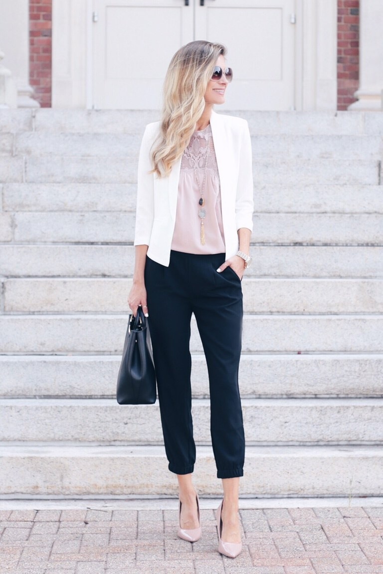 How to Style Joggers for Work with a Blazer