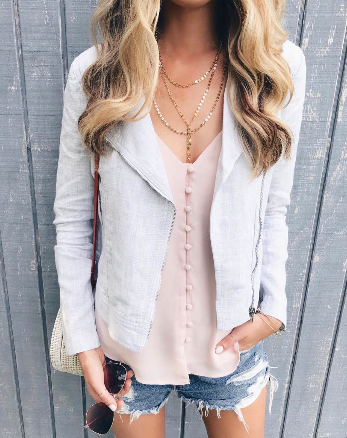 Linen Moto Jacket | How to Style a Moto Jacket