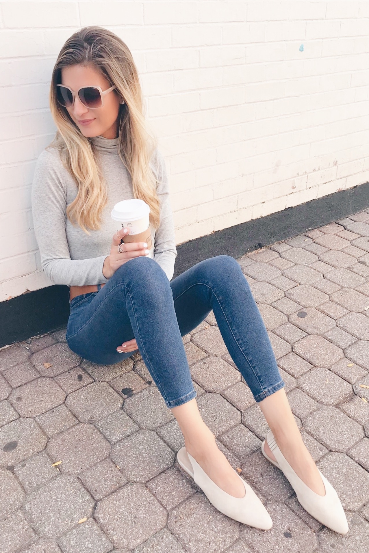 Wide Leather Belt with Jeans | Fall Outfit Ideas