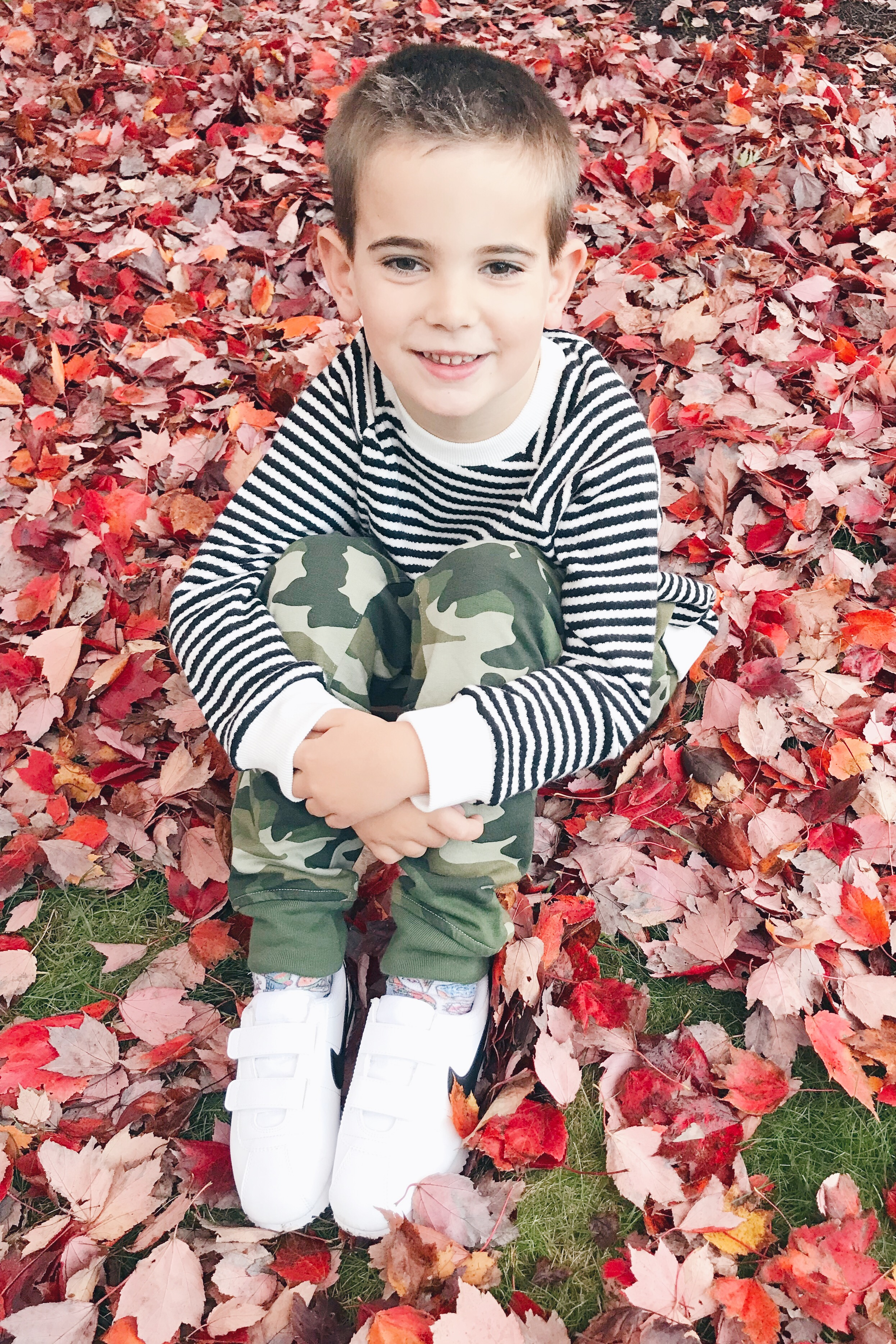  camo outfits for boys - joggers with striped sweater and nike sneakers - pinteresting plans fashion blog