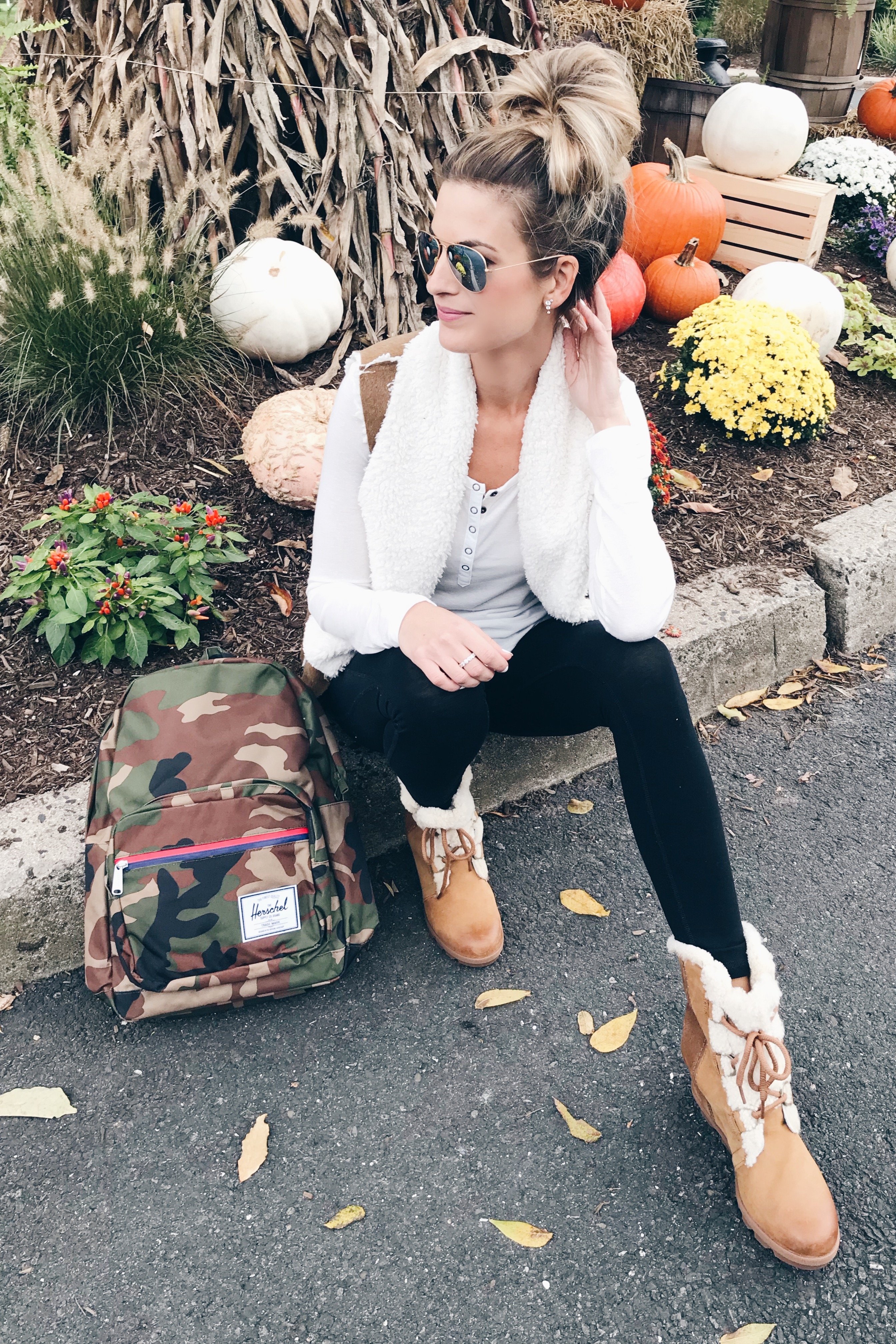 fall activities for kids in connecticut - cute Fall outfit with sorel wedge boots on pinteresting plans fashion blog