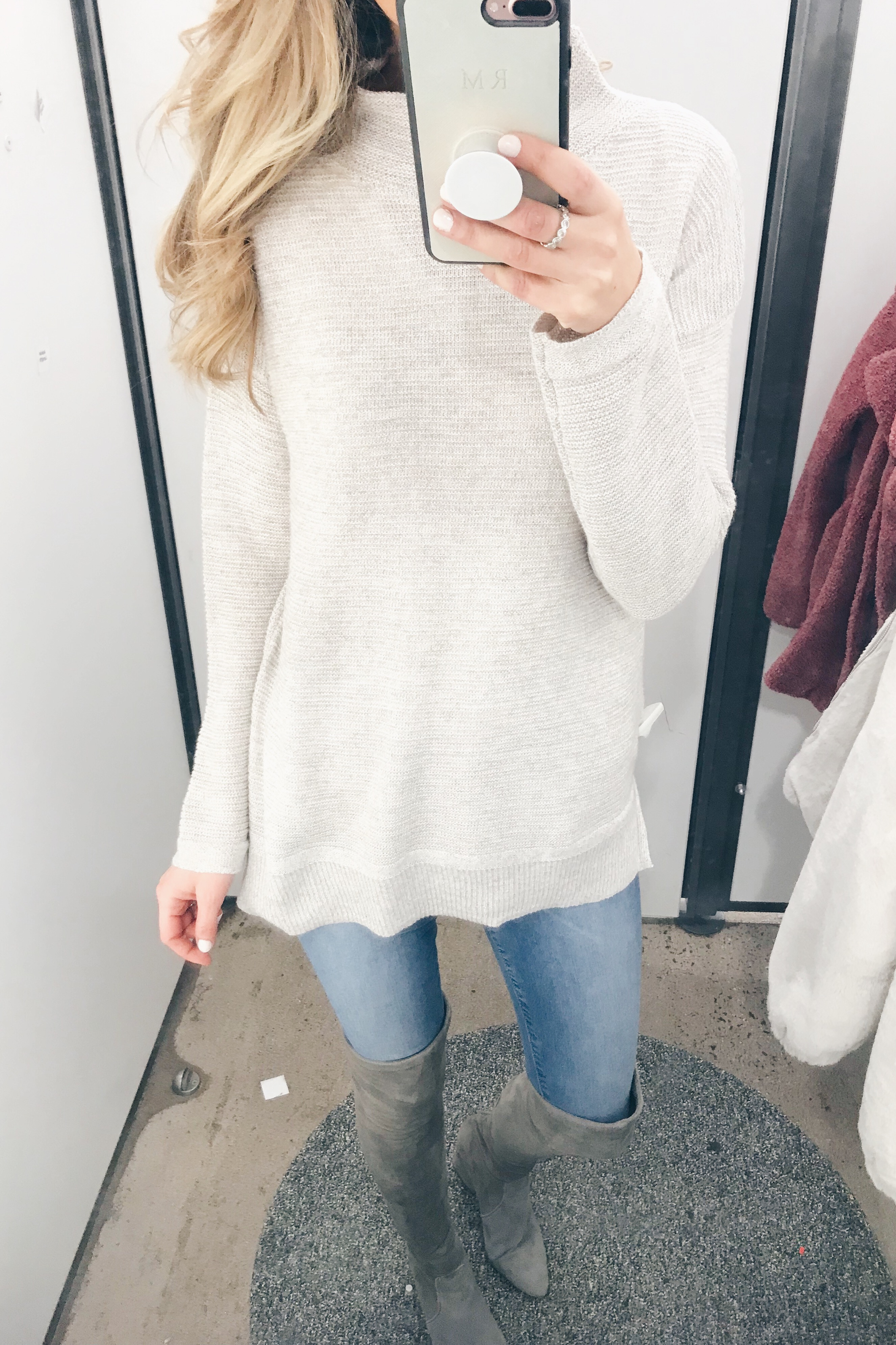 December Old Navy Try On - Mock Turtleneck Sweater