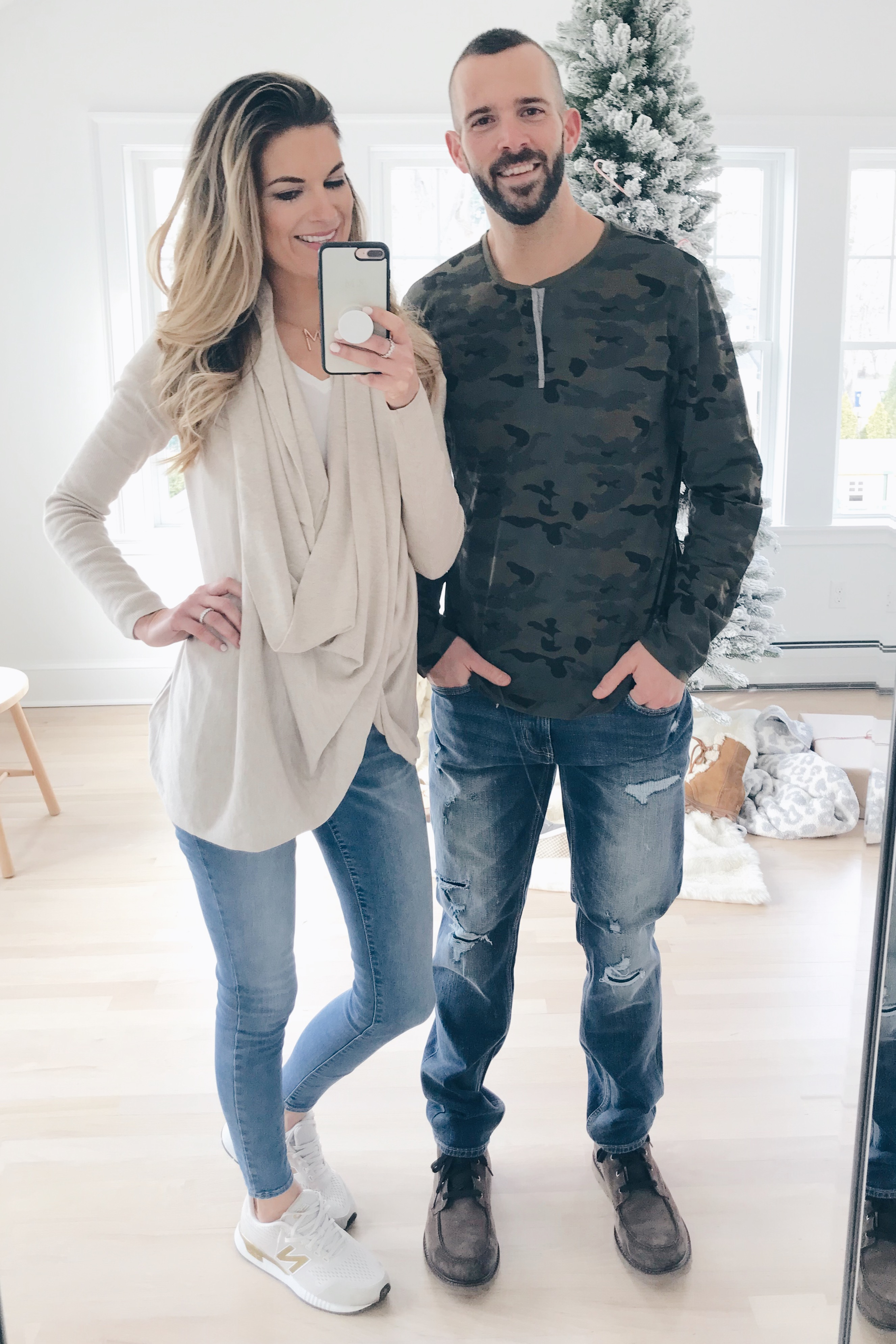 December Old Navy Try On - Sweater/Camo Henley