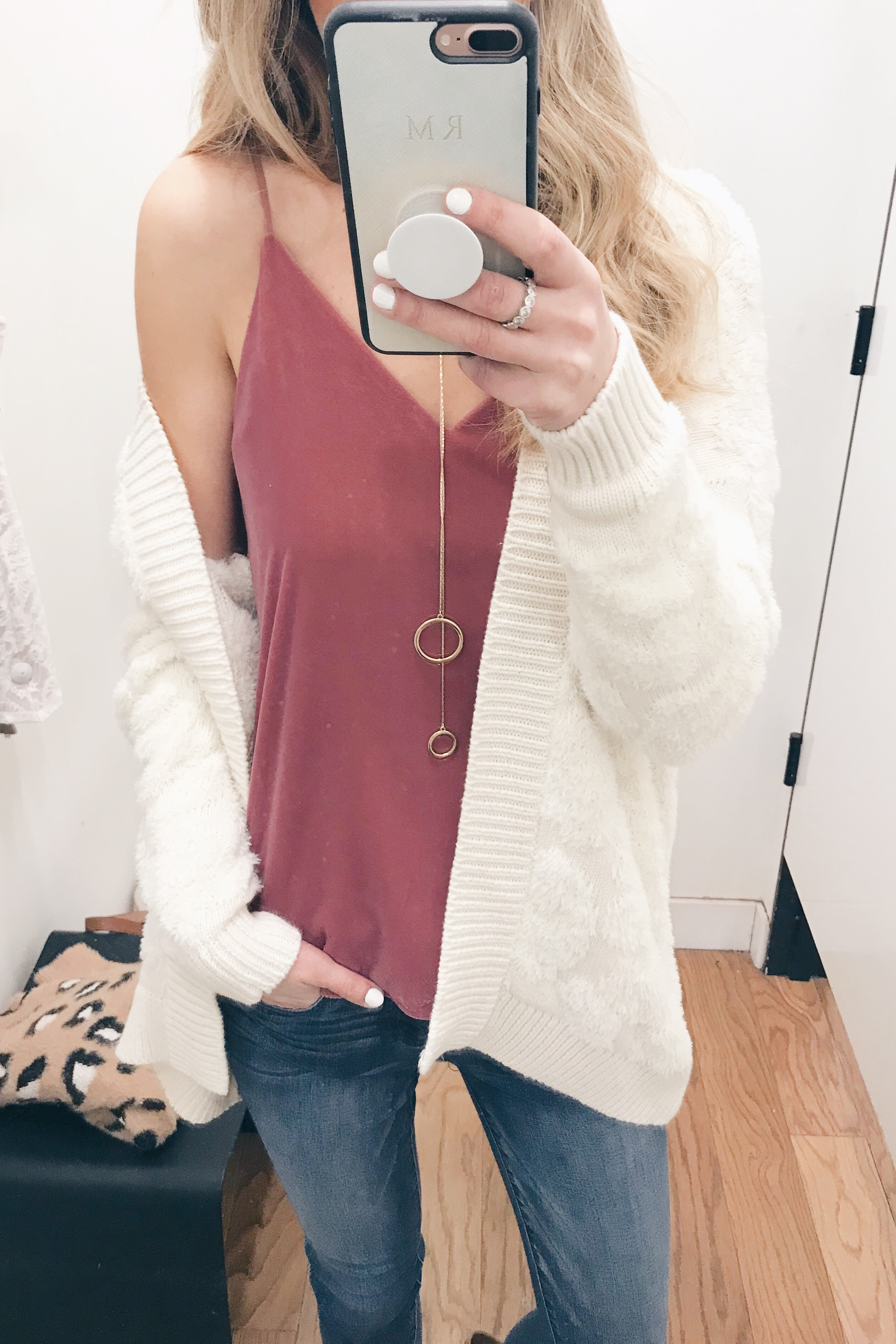Pre Christmas Weekend Sales - Red Tank/Cardigan