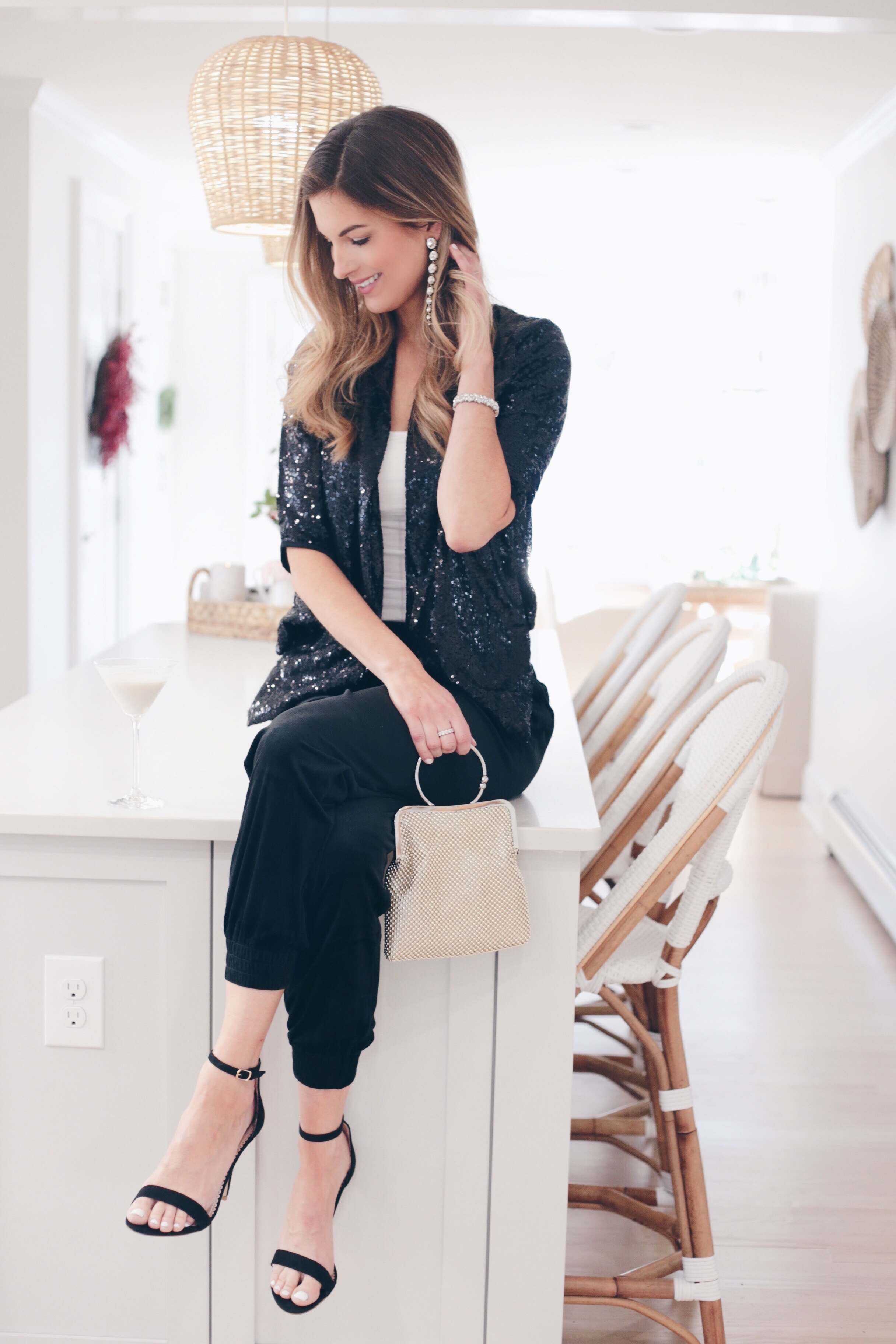 Black Sequin Blazer | Walmart Style