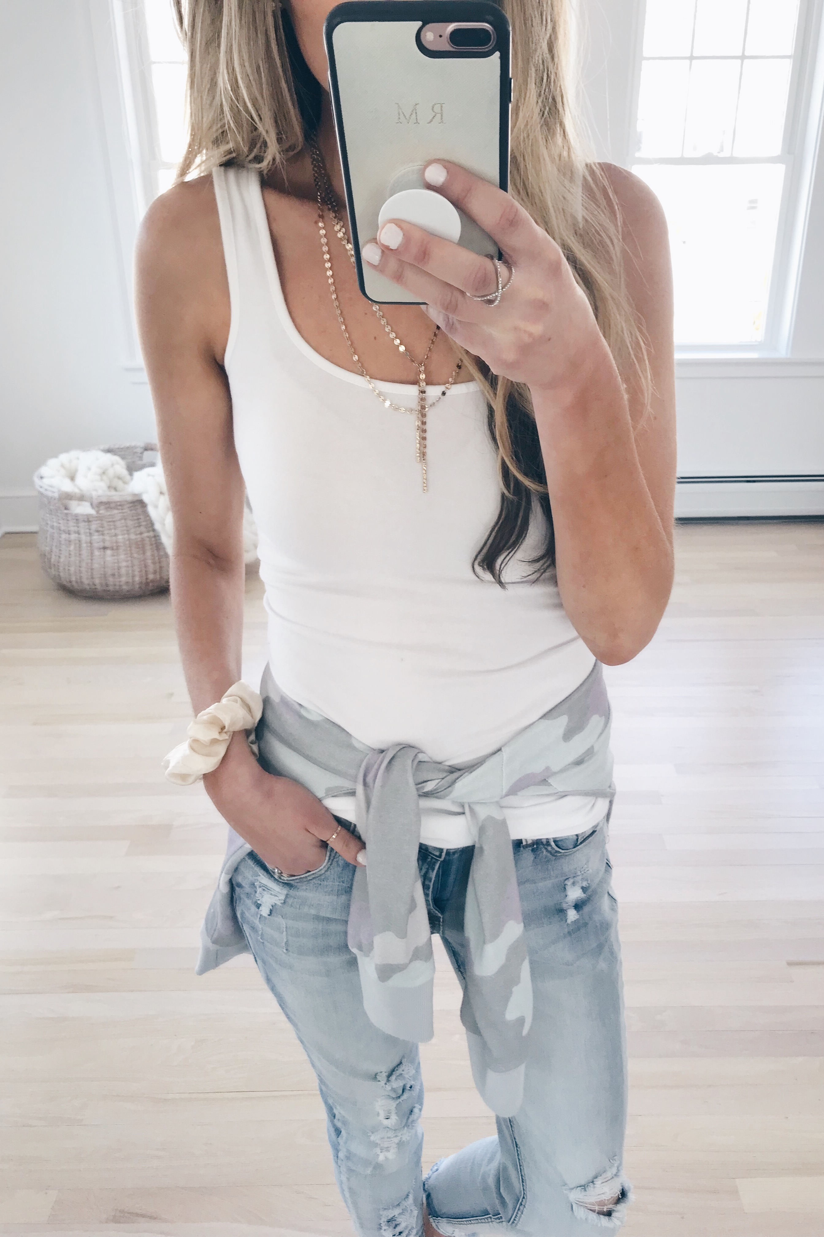  pinteresting plans amazon finds march 2019 - camo pullover and satin scrunchies