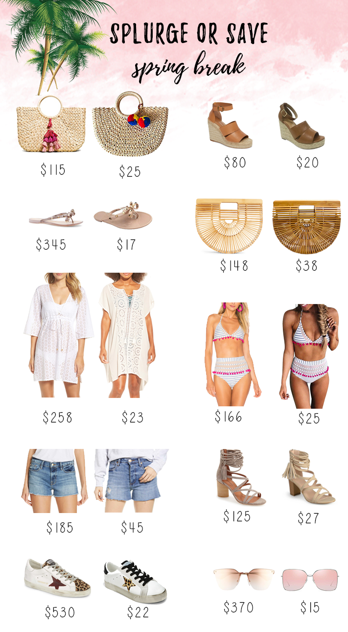 save or splurge spring break 2019 - pinteresting plans blog