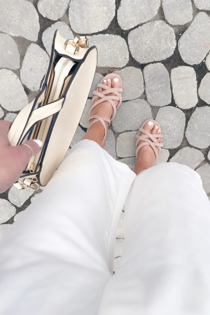Styling Wide Legged White Pants for Work