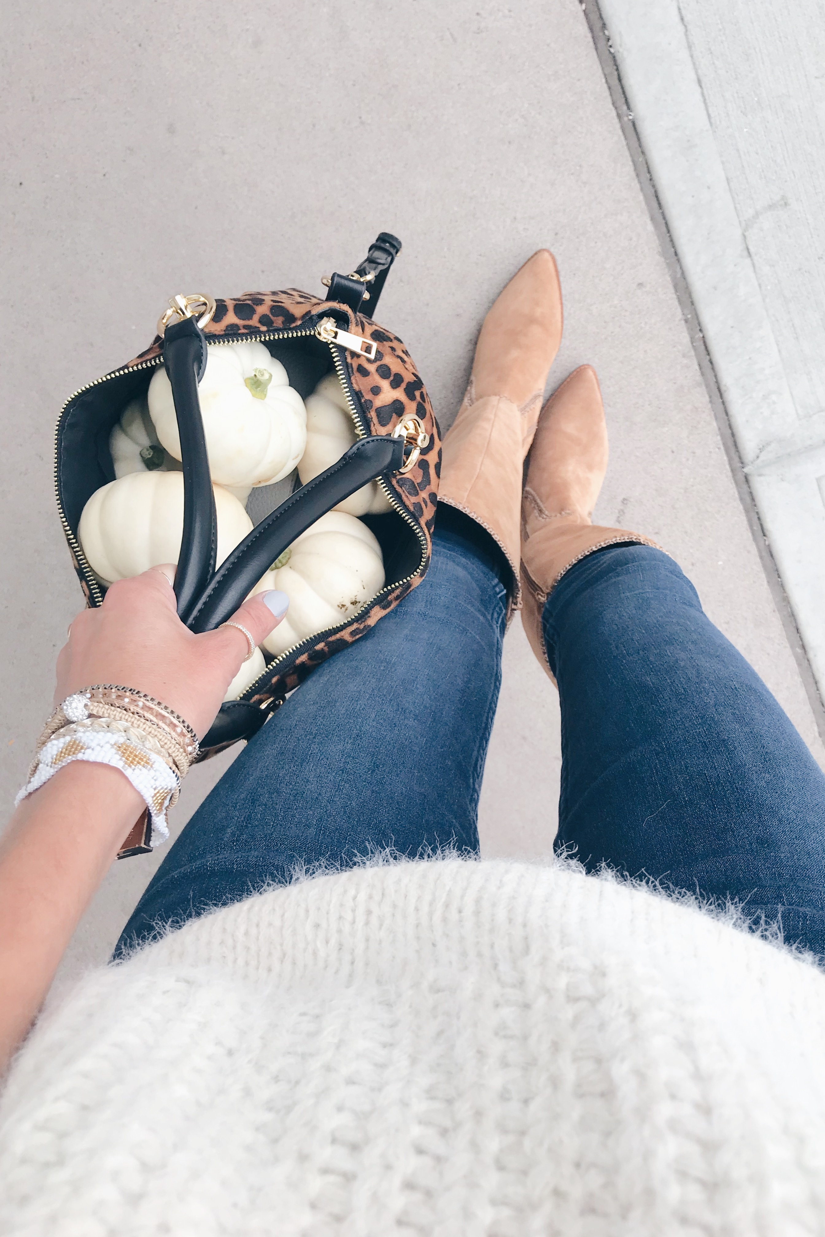 fashion blogger wearing sole society alexie walnut tall boots