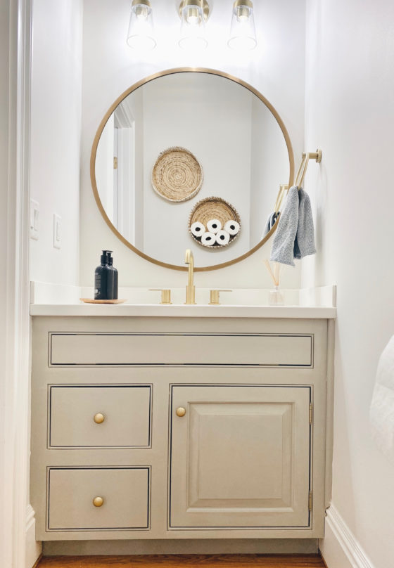 Budget Friendly Powder Room Makeover