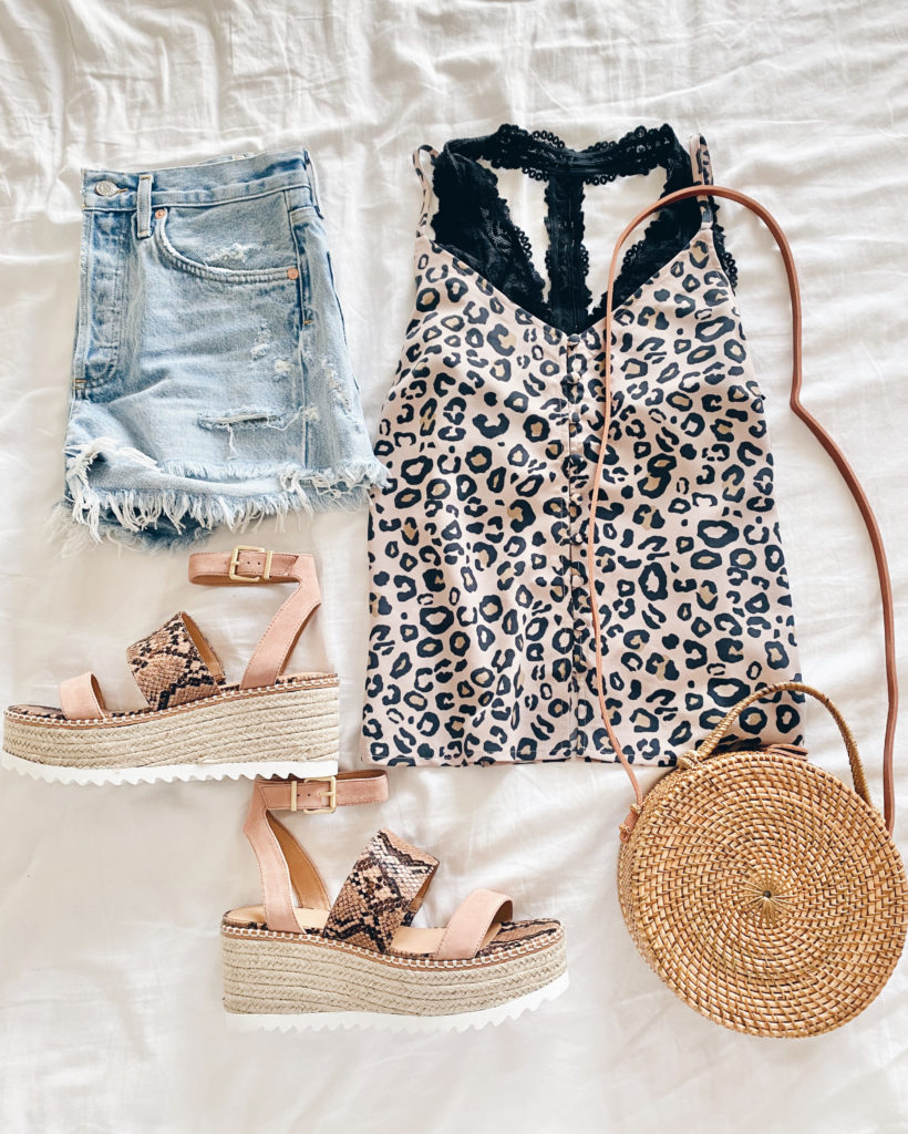 snakeskin sandals spring break outfit - pinteresting plans fashion blog