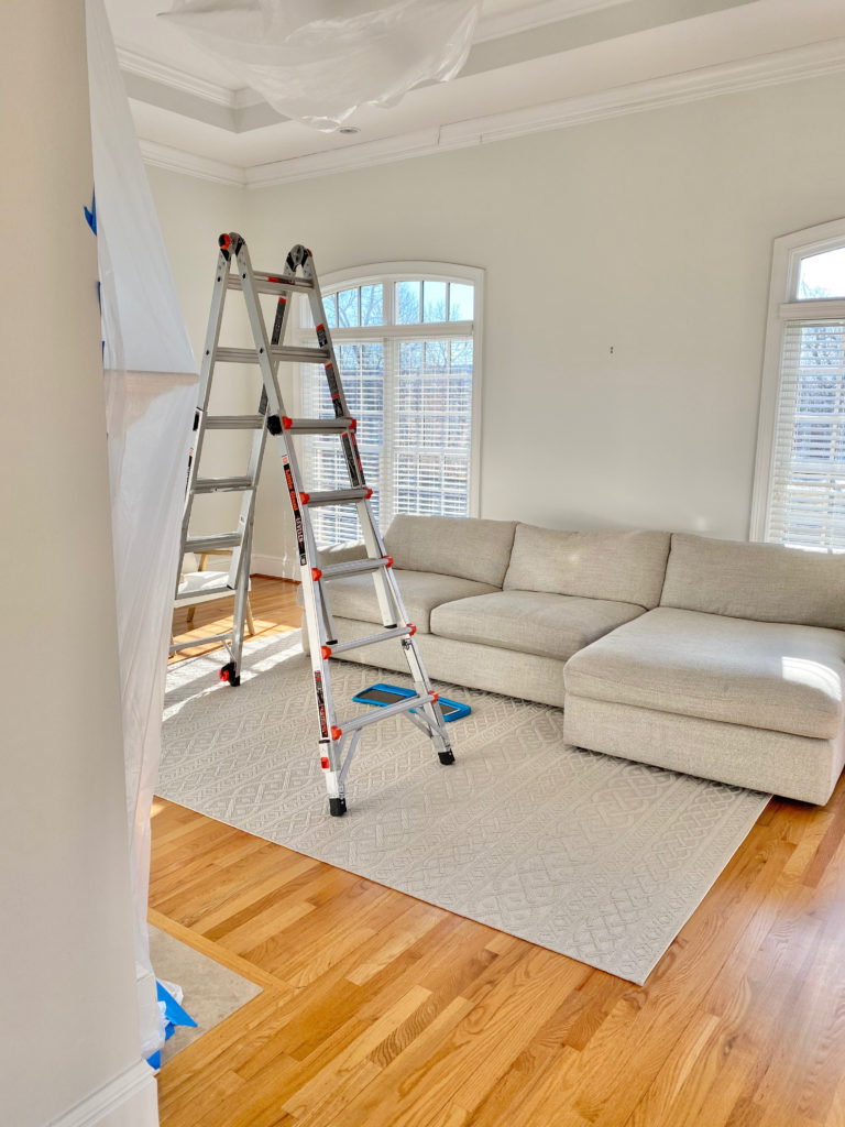 preparing to refinish red oak hardwood floors to remove the orange color