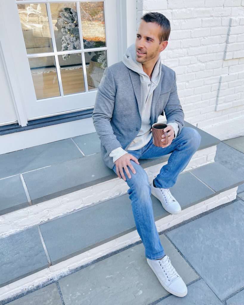 men's blazer and jeans outfit ideas for a party