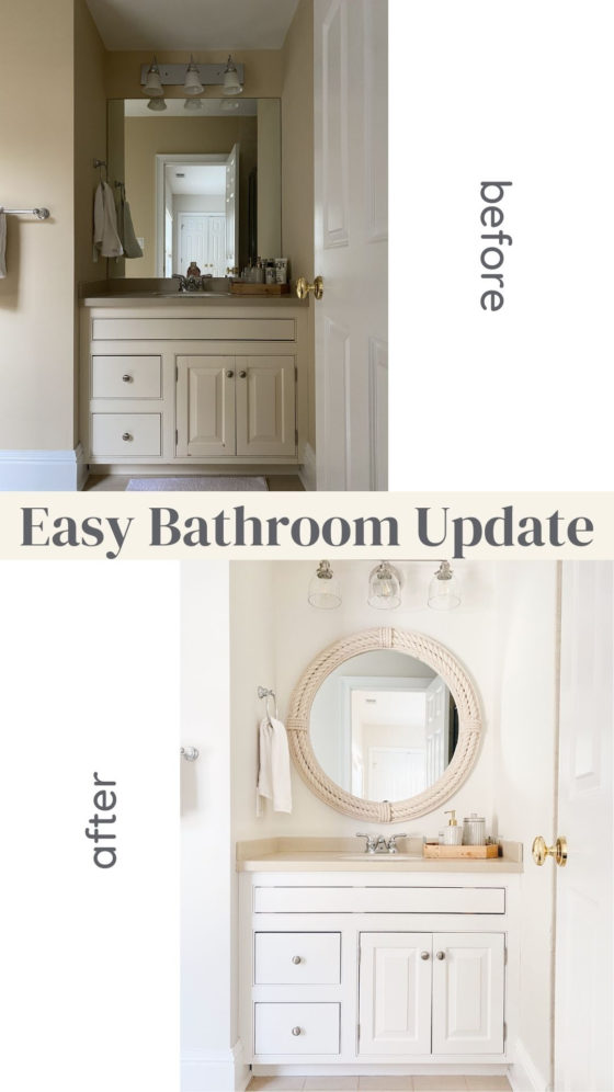 Before and After Bathroom Update