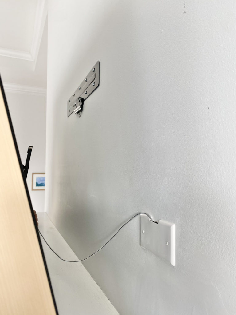how to hide the frame tv one connect box wall mount and wire