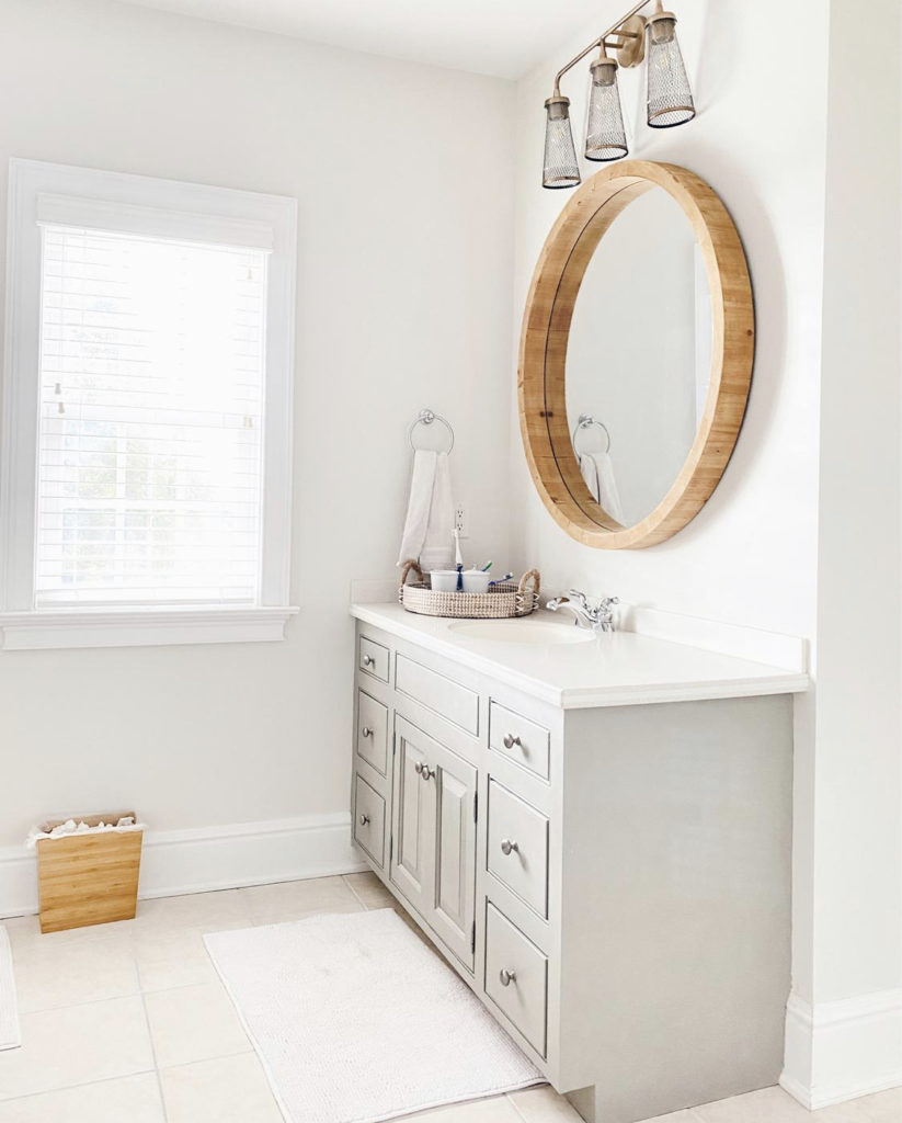 modern traditional guest bathroom interior