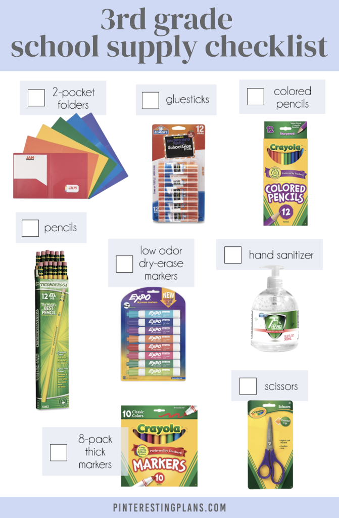 elementary school supply list 2021