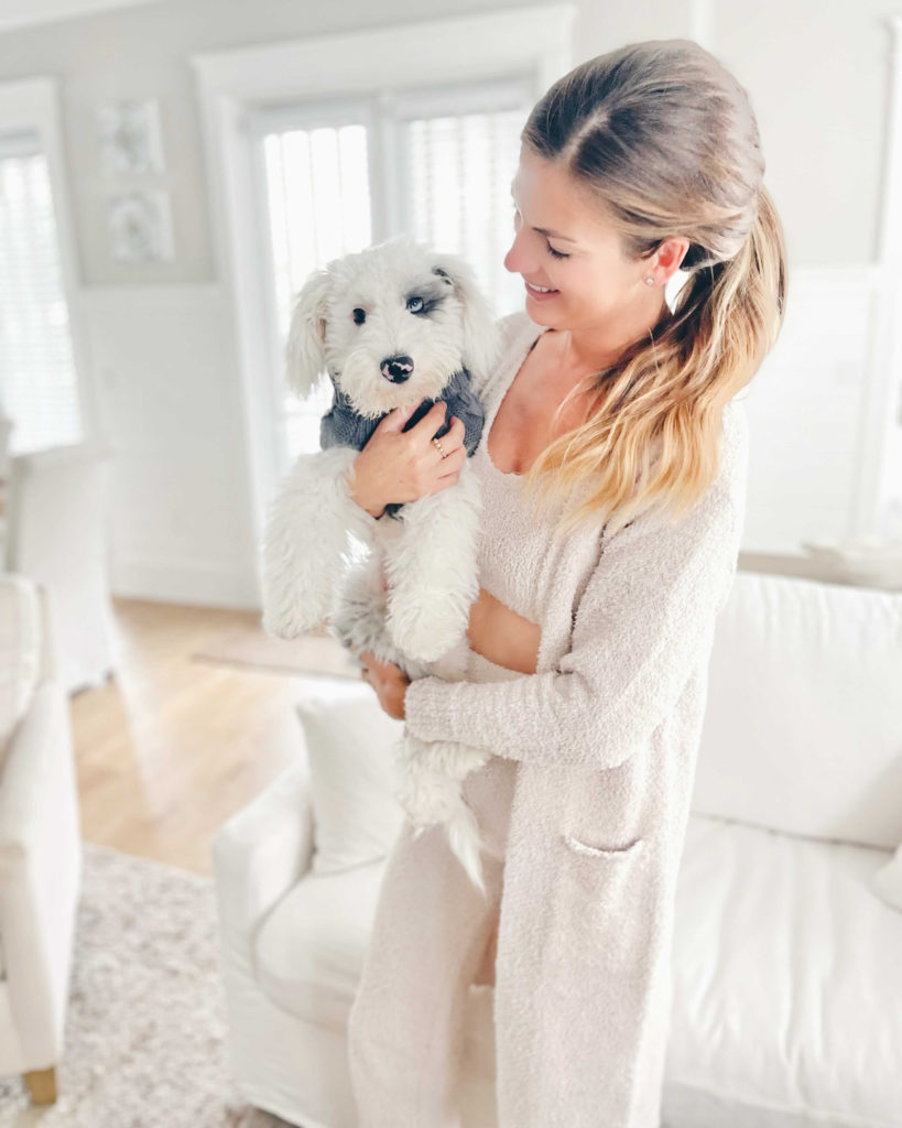 cozy cream long knit robe cardigan