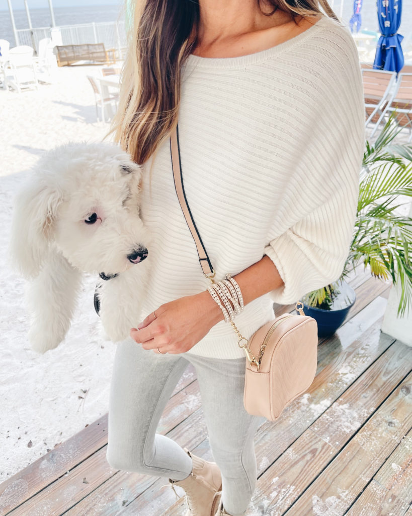 express cream dolman sleeve sweater