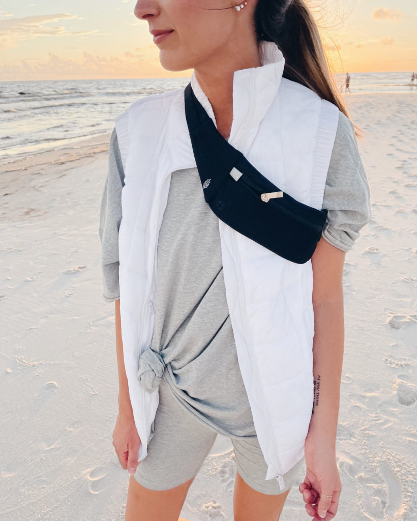 free people fp movement runner sling bag white