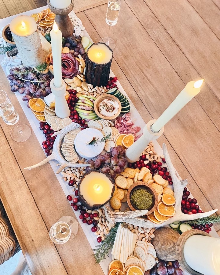 holiday charcuterie table spread ideas
