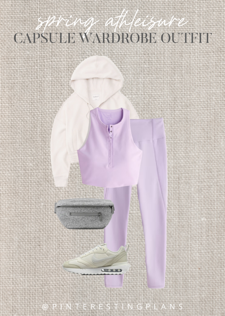 matching spring workout from the spring 2023 athleisure capsule wardrobe