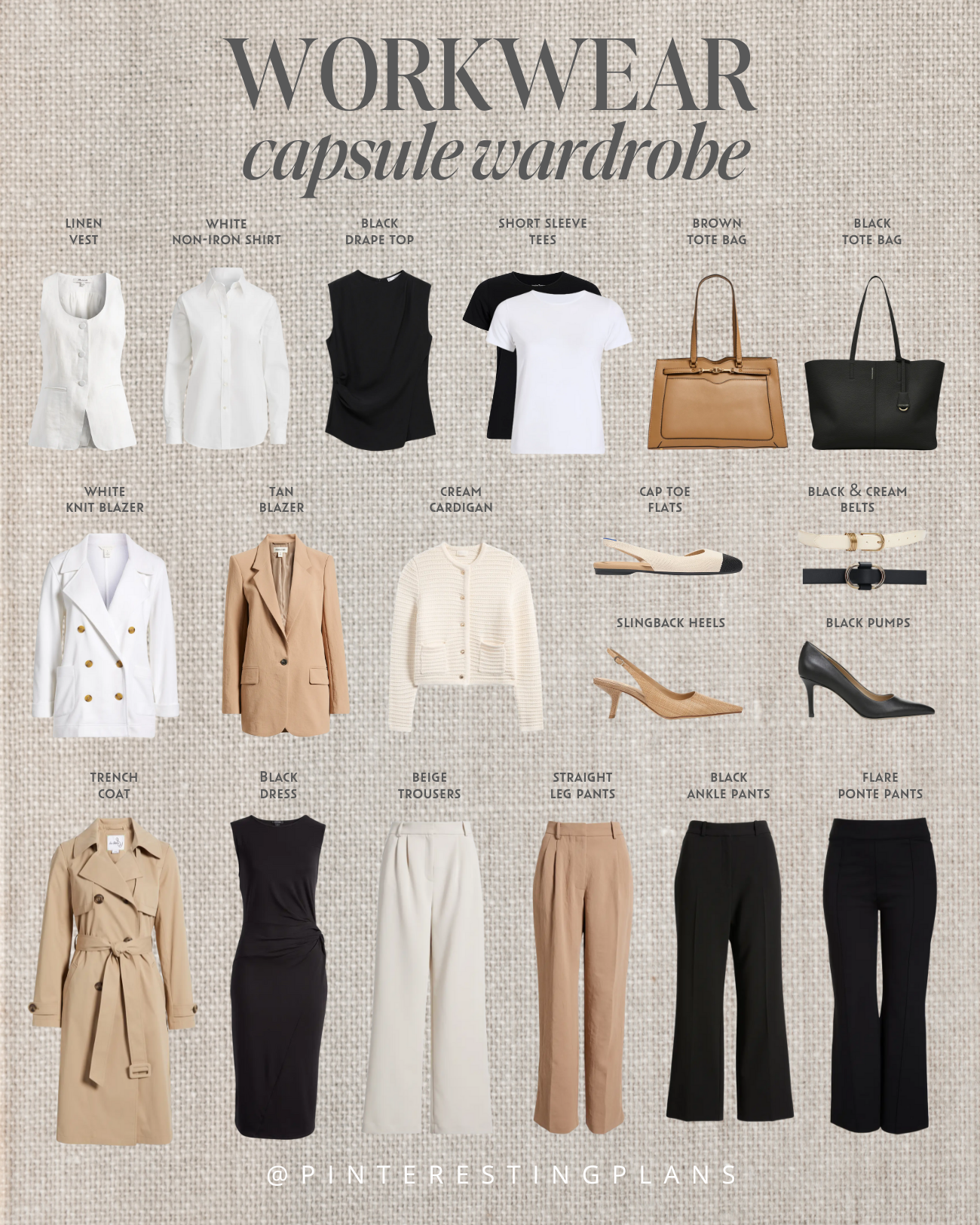 classic spring workwear capsule wardrobe 2025 on pinteresting plans fashion blog